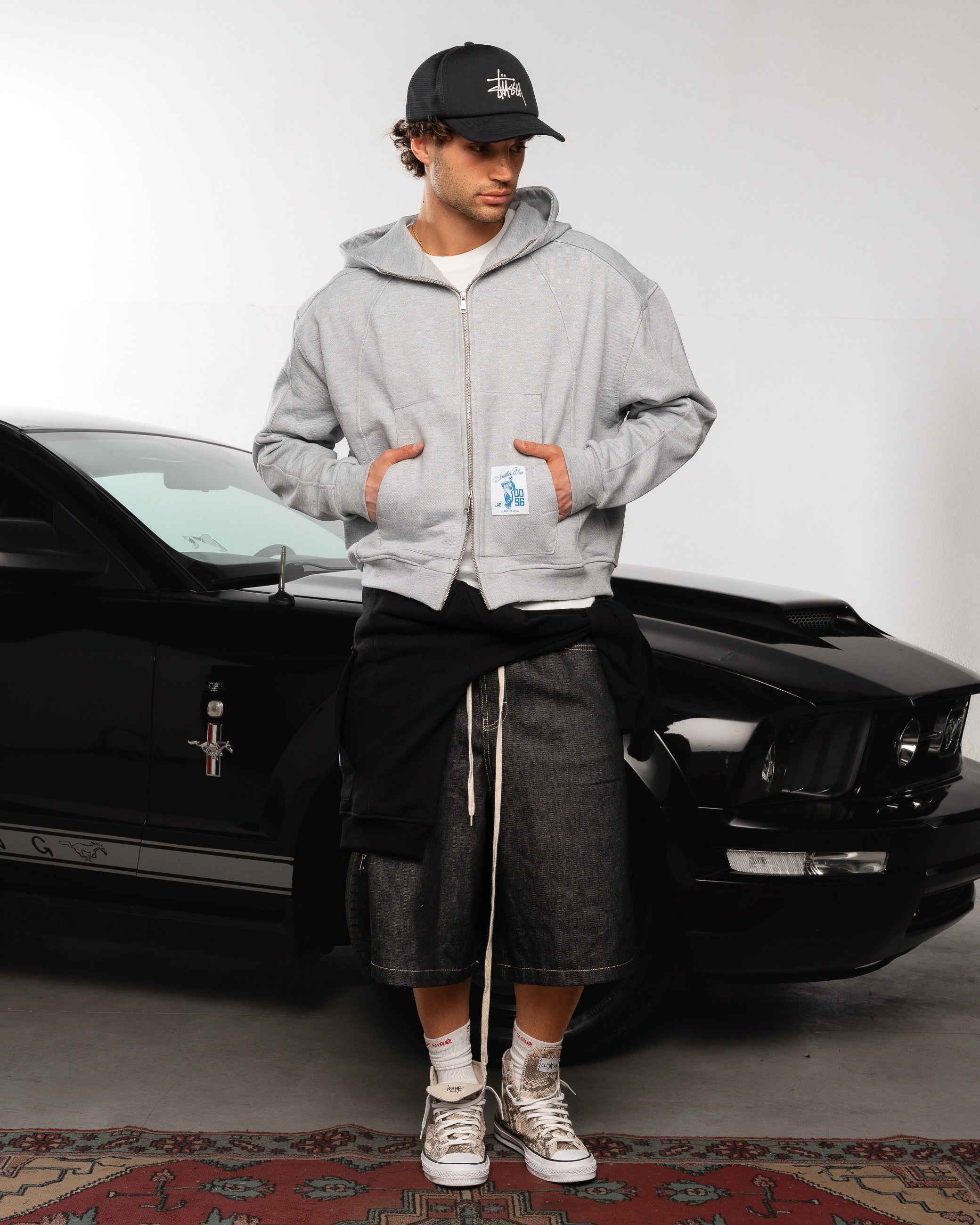 Cloud grey zip hoodie