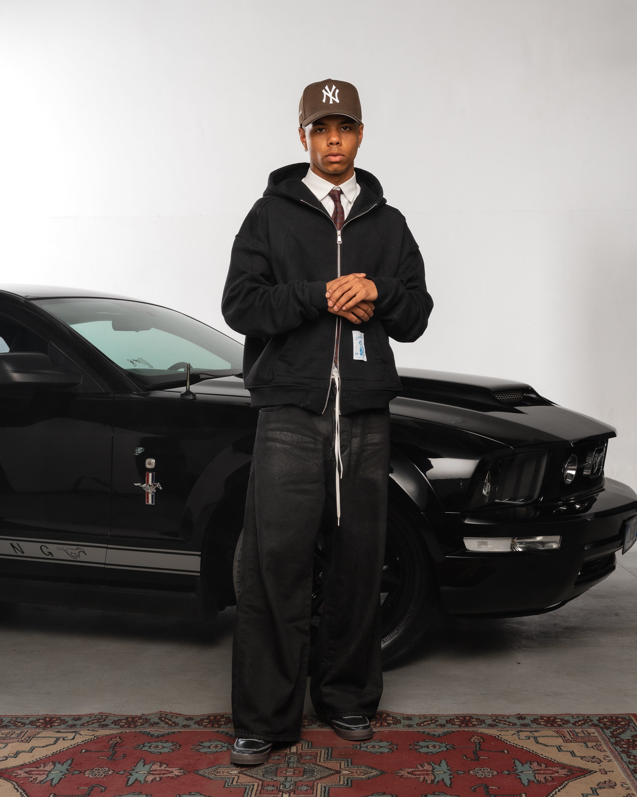 Black zip hoodie