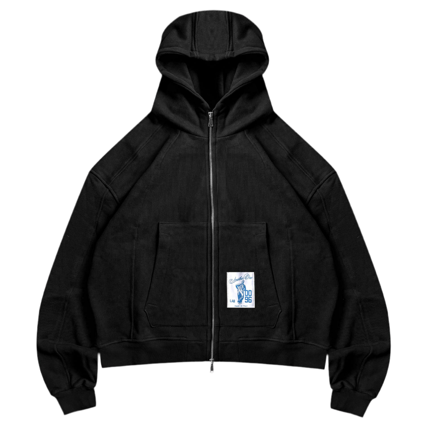 Black zip hoodie