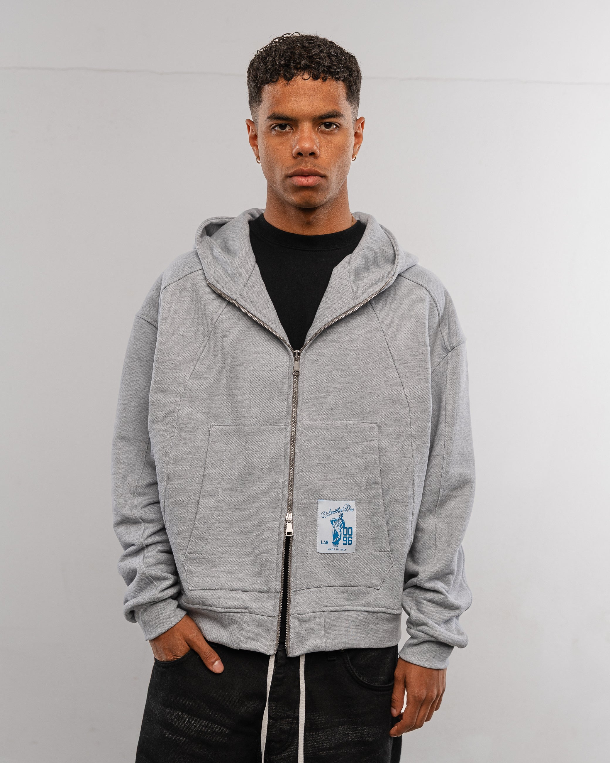 Cloud grey zip hoodie