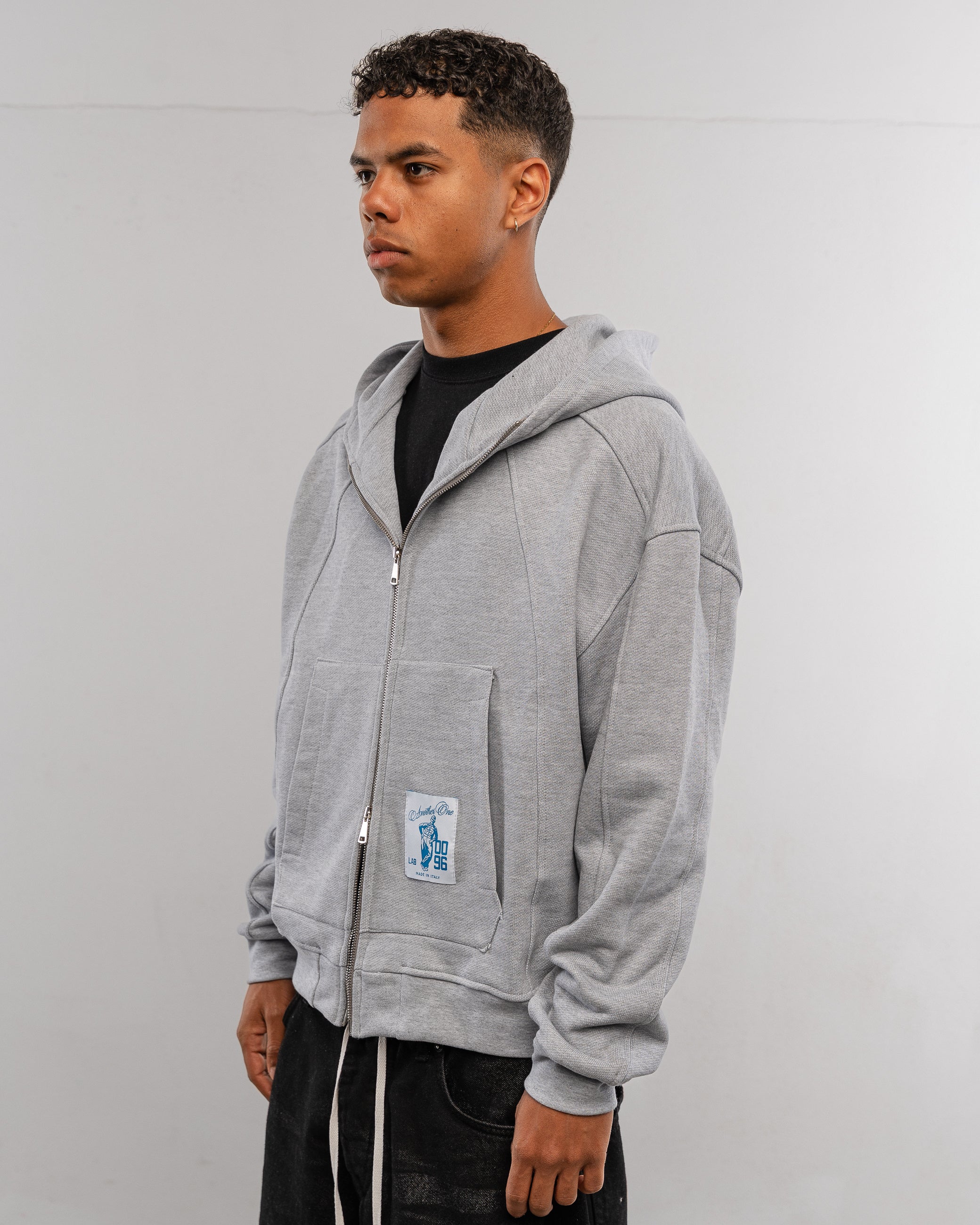 Cloud grey zip hoodie