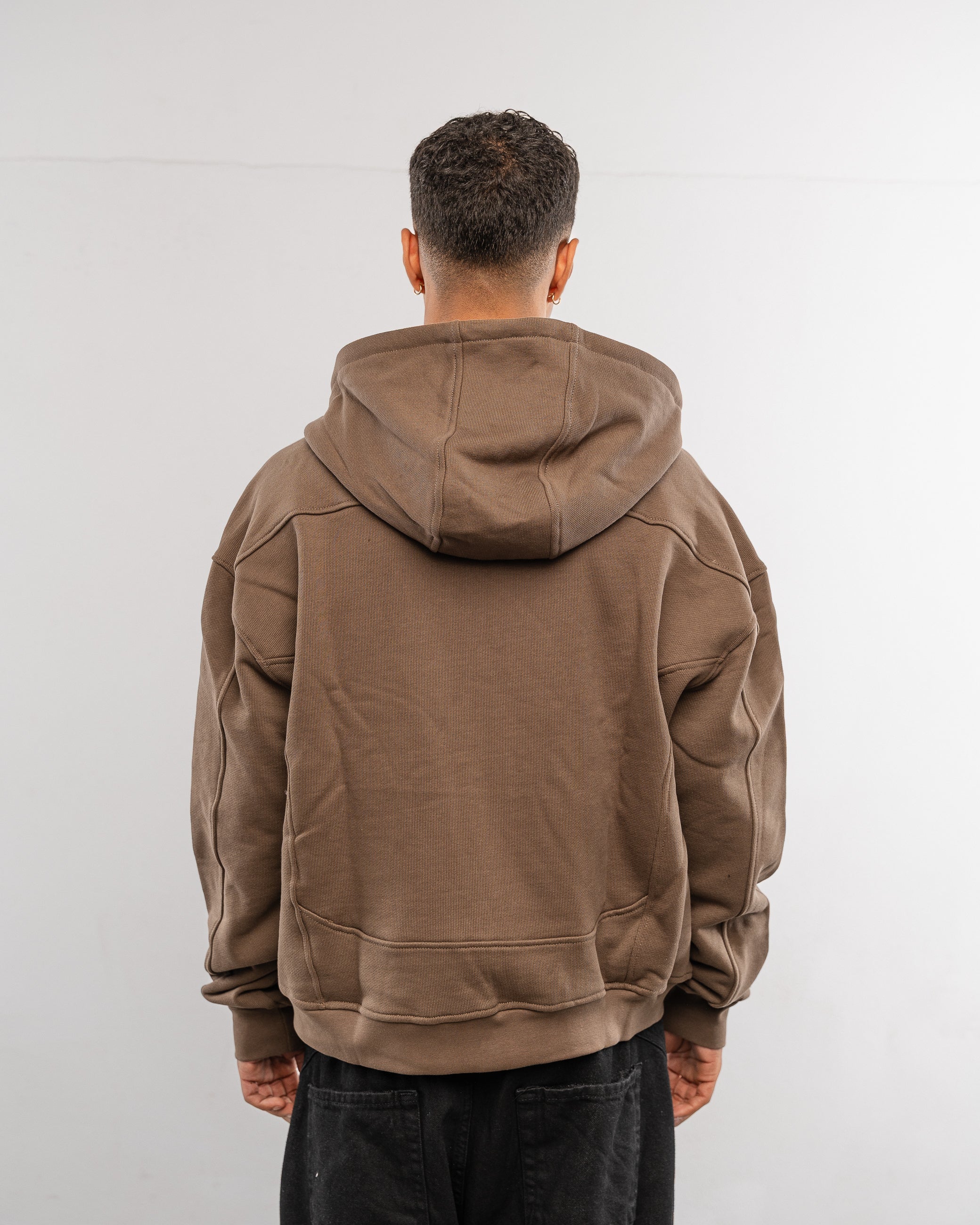 Tobacco zip hoodie