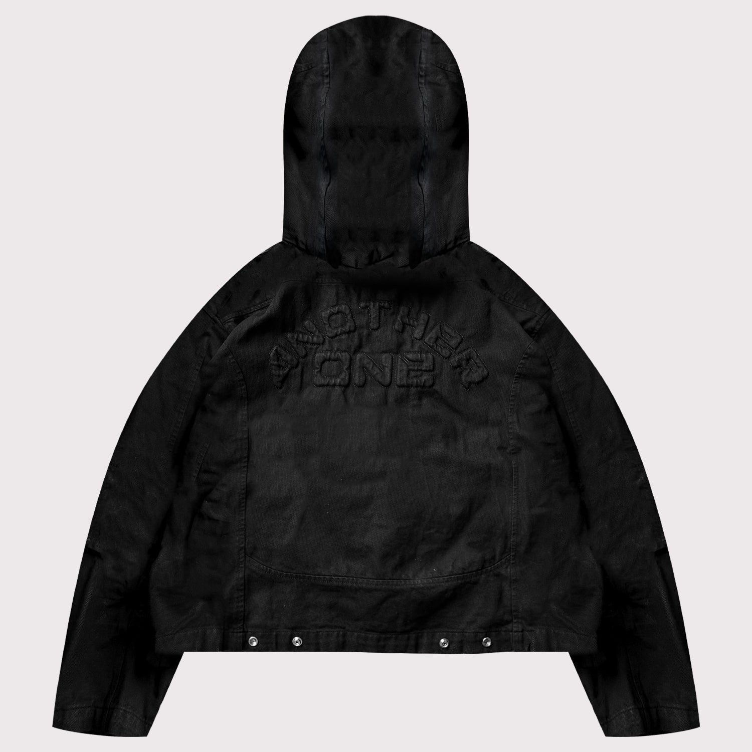Balaclava denim jacket “Carbon black”