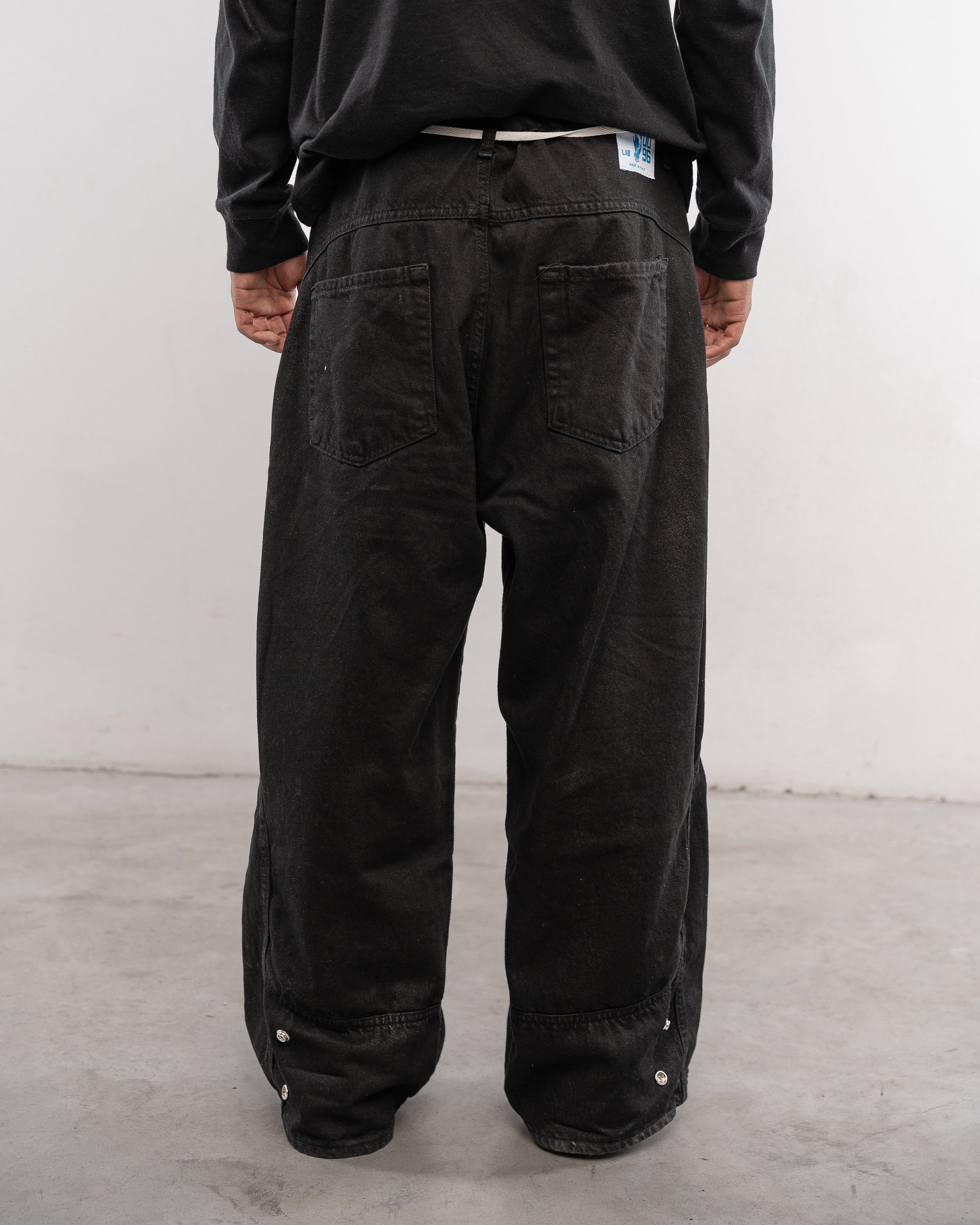 Denim pants Carbon black