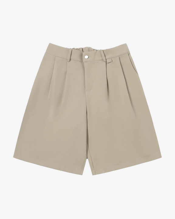 Pleated Short Beige fronte — Another One SS26