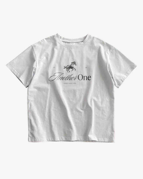 SS26 Horseshoe Tee White — Another One SS26