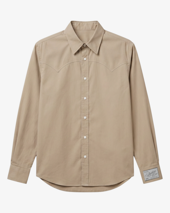 Western Shirt Beige — Another One SS26