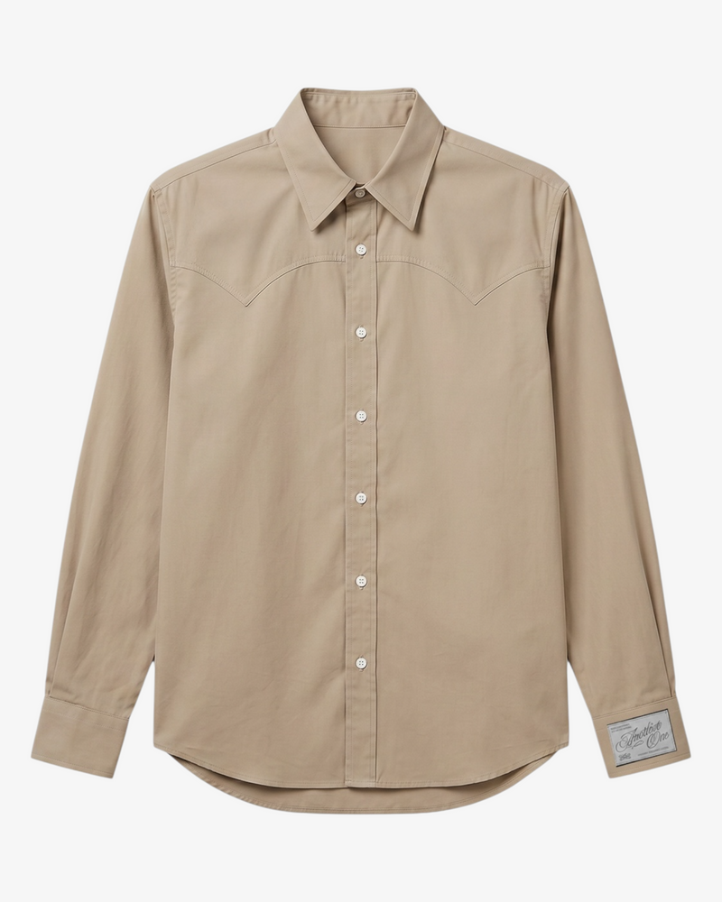 Western Shirt Beige — Another One SS26