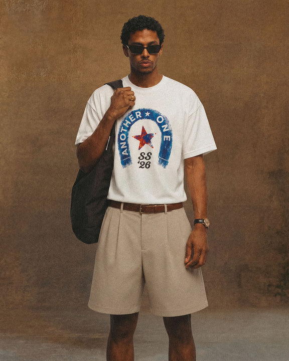 Inner Heritage Logo Tee indossata — Another One SS26